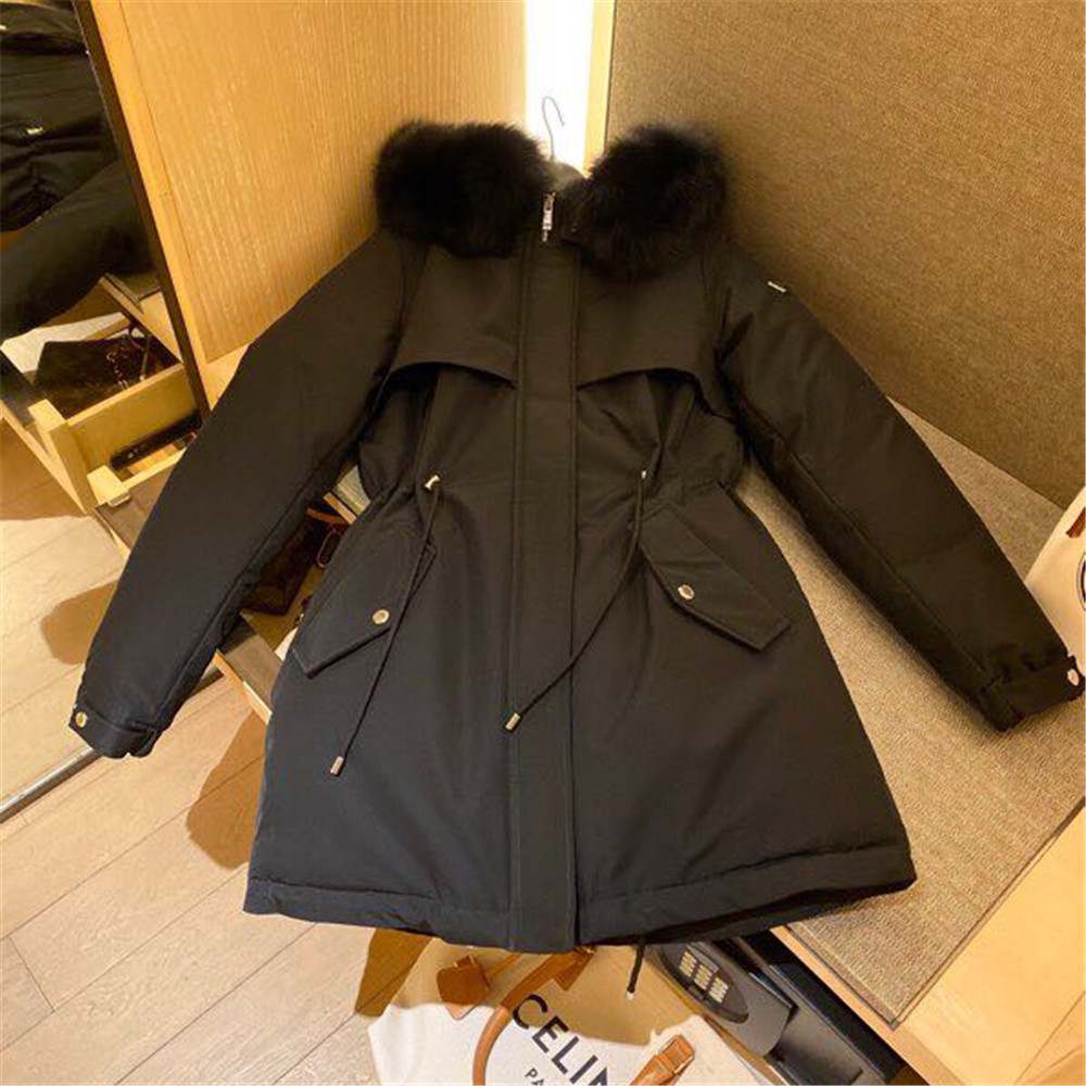 Prada Detachable Long Down Jacket(Black) - 