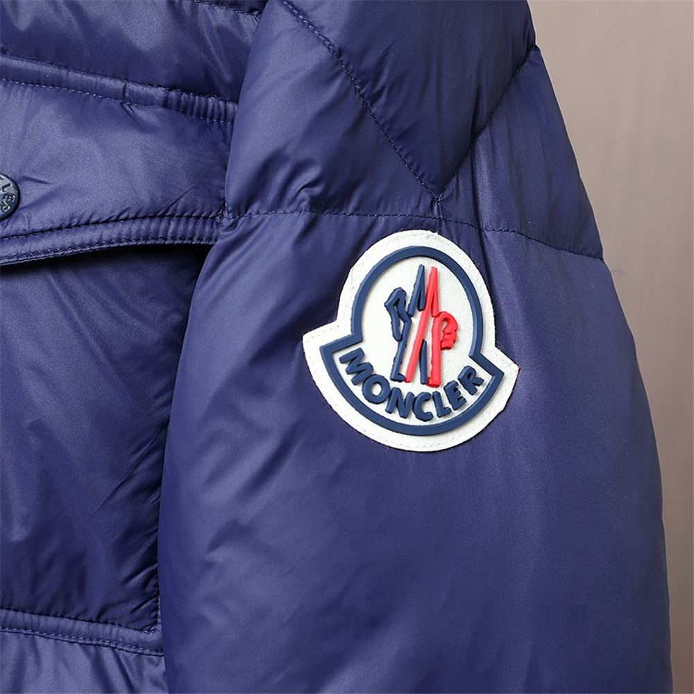 Moncler Montbeliard Short Down Jacket(Blue) - 