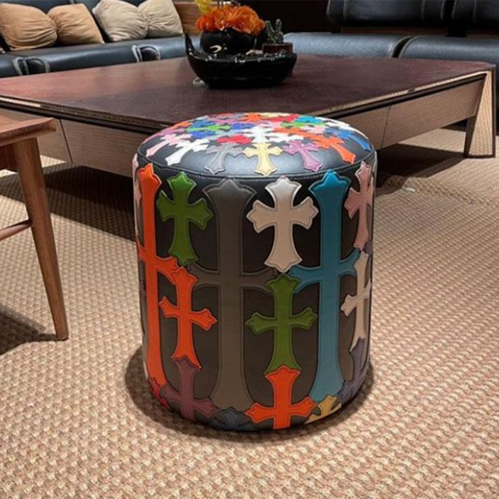 Chrome Heart Small Round Stool - DesignerGu