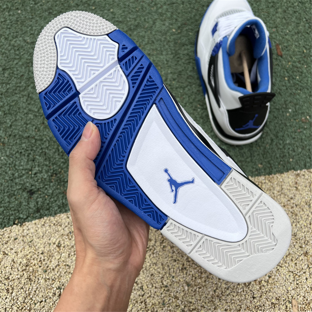 Nike Air Jordan 4 Retro White Motorsports Sneaker - DesignerGu