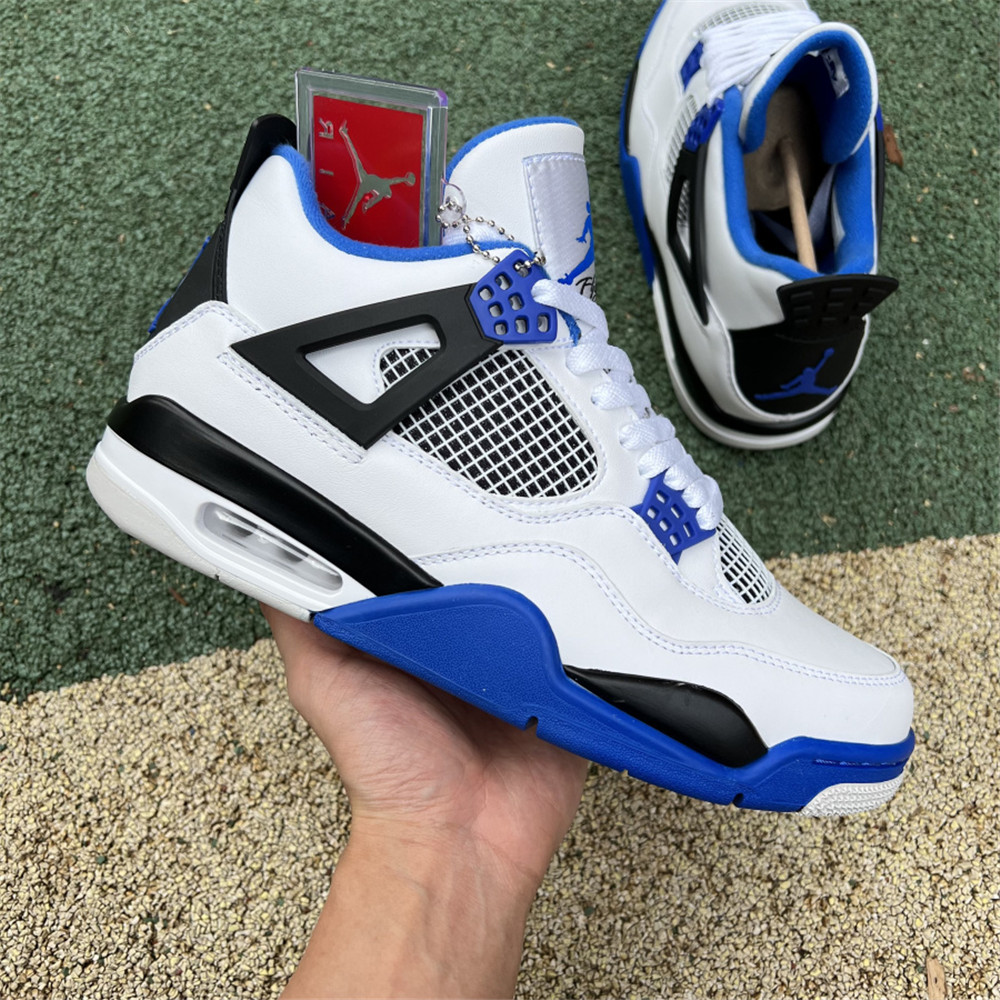 Nike Air Jordan 4 Retro White Motorsports Sneaker - DesignerGu