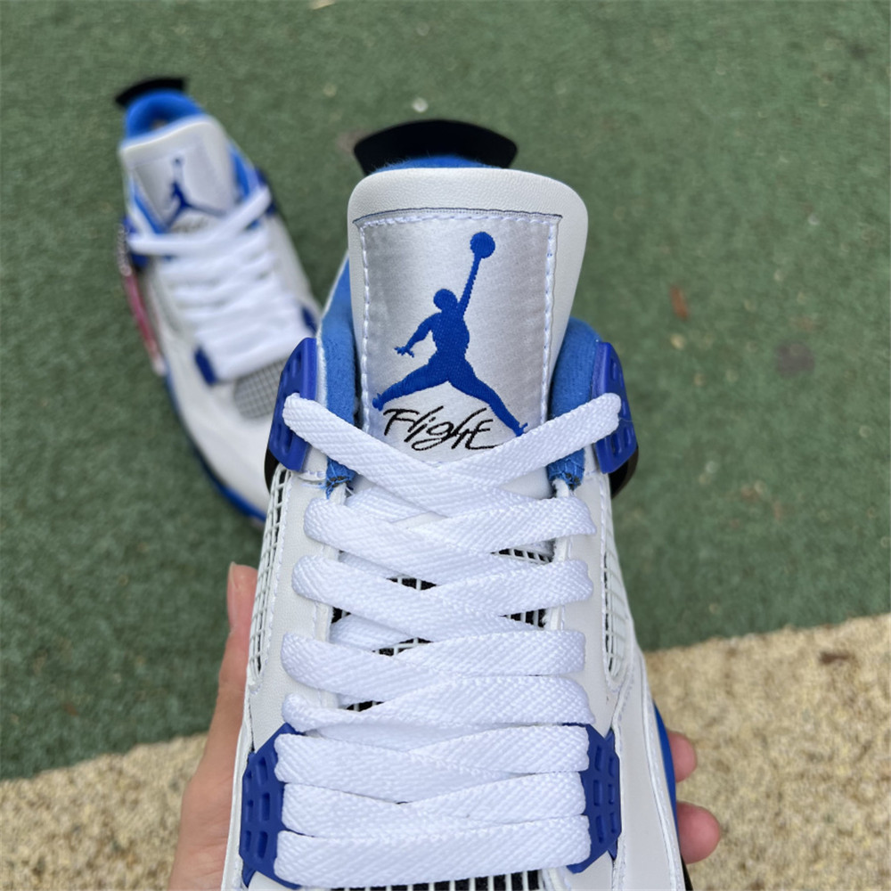 Nike Air Jordan 4 Retro White Motorsports Sneaker - DesignerGu