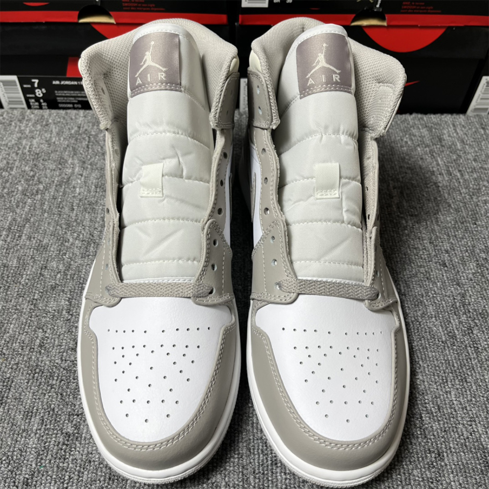 Air Jordan 1 Mid Grey Sneaker - 