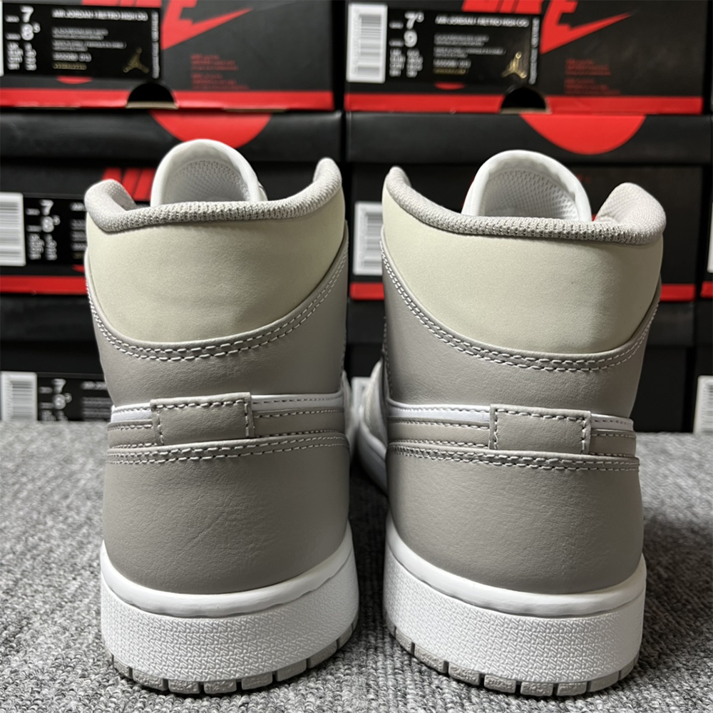 Air Jordan 1 Mid Grey Sneaker - 