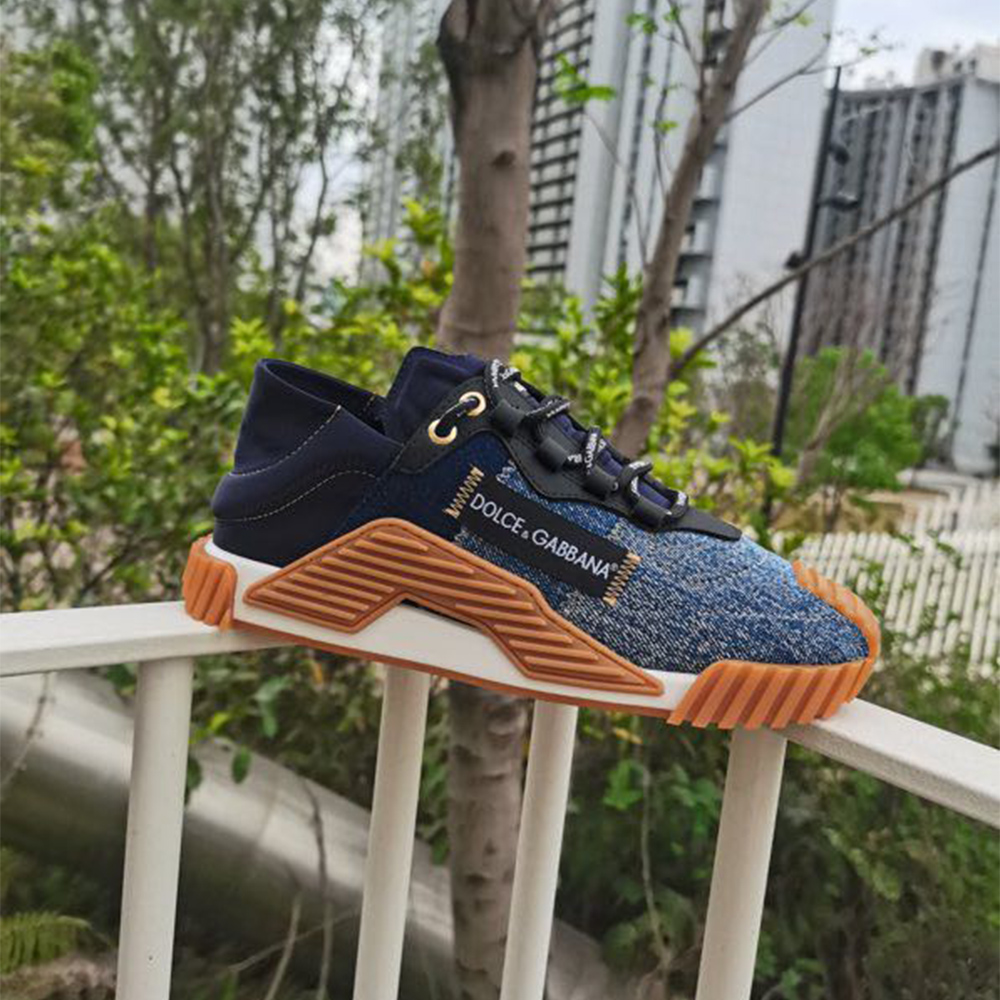 Dolce & Gabbana Mixed-Material NS1 Sneakers - DesignerGu