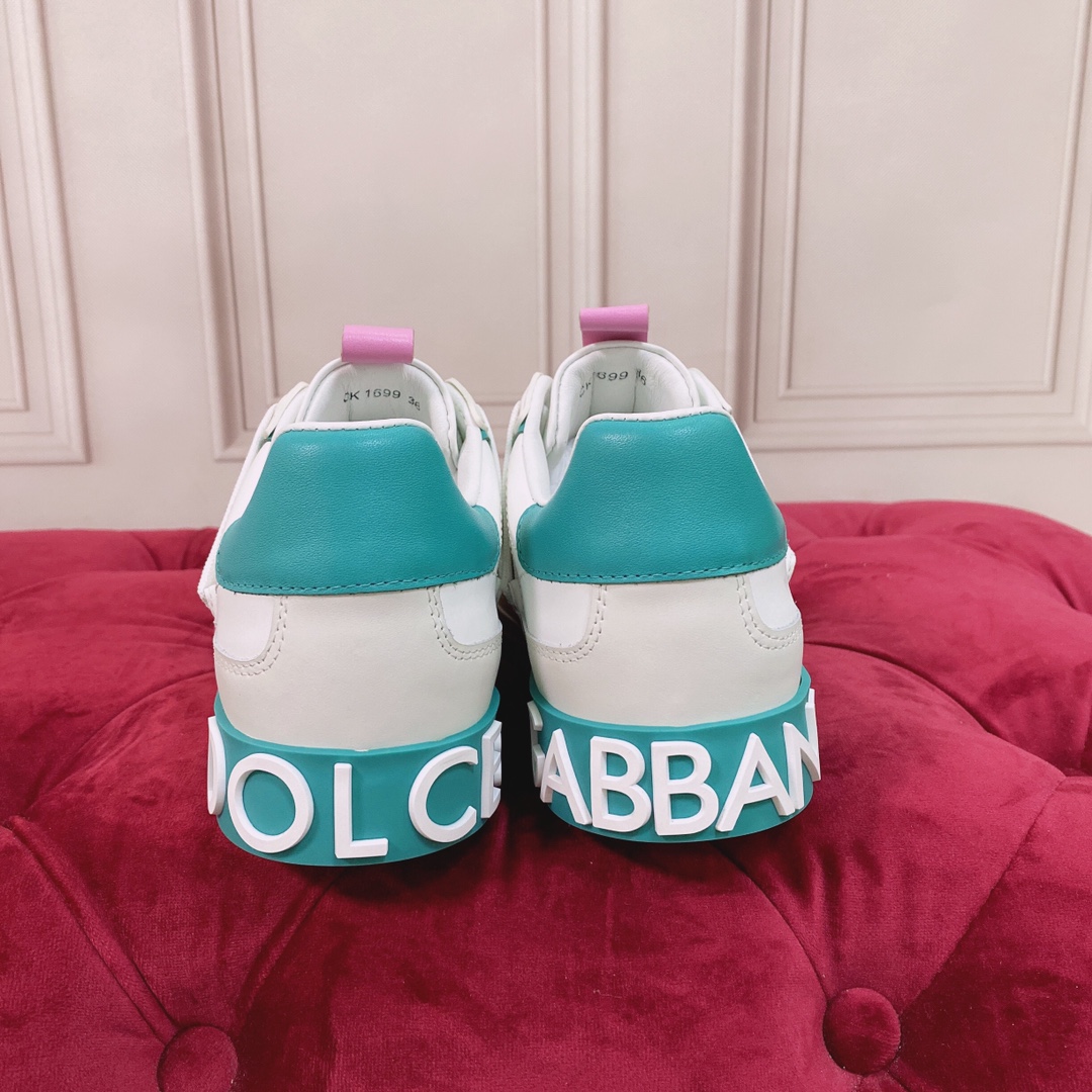 Dolce & Gabbana Mixed-Material Custom 2.Zero Sneakers - 