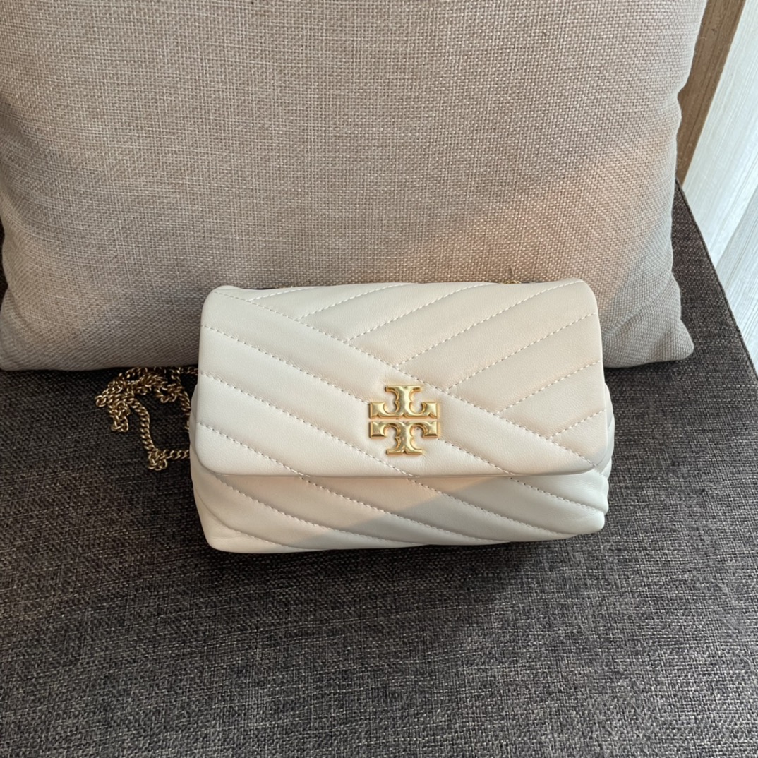 ToryBurch Kira Chevron Convertible Shoulder Bag(18-12.5-5.5cm)  TB316M - DesignerGu