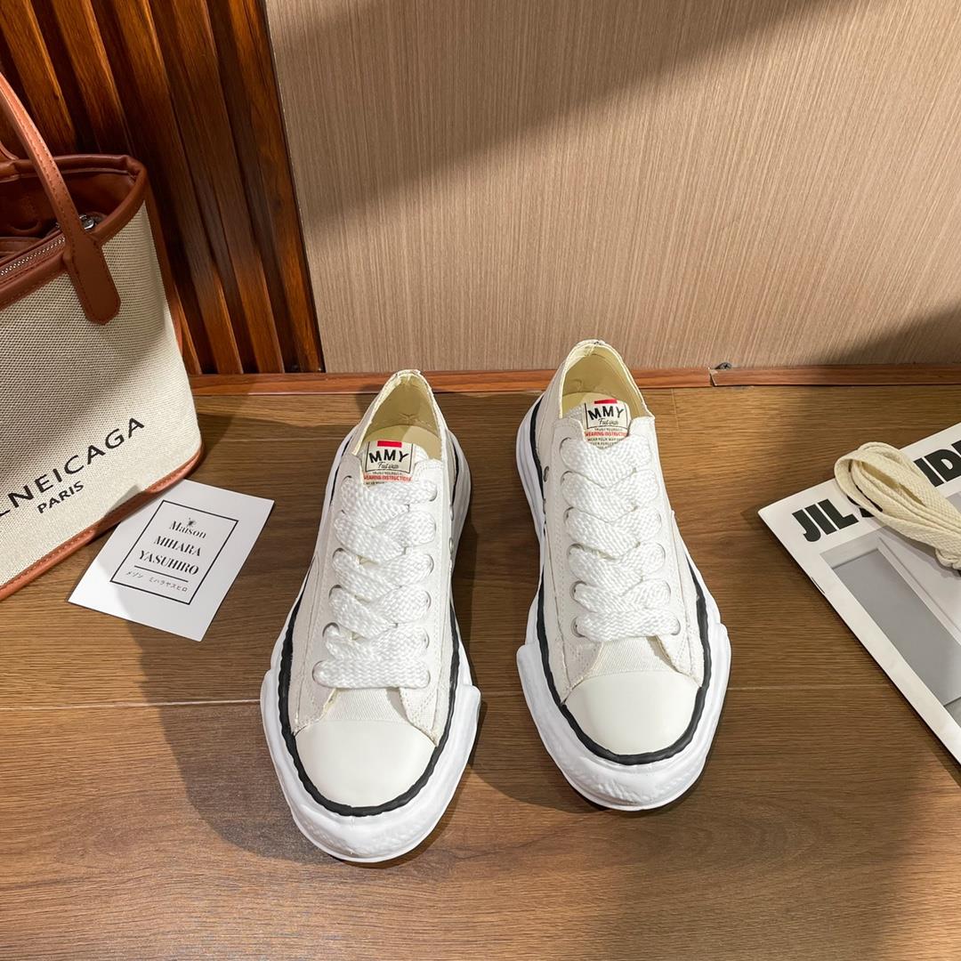 Maison Mihara Yasuhiro Wayne Original Sole Leather Low Sneaker - 