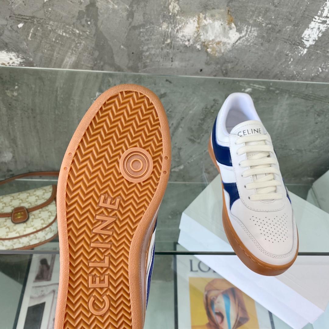 Celine Trainer Low Lace-Up Sneaker In Calfskin - DesignerGu