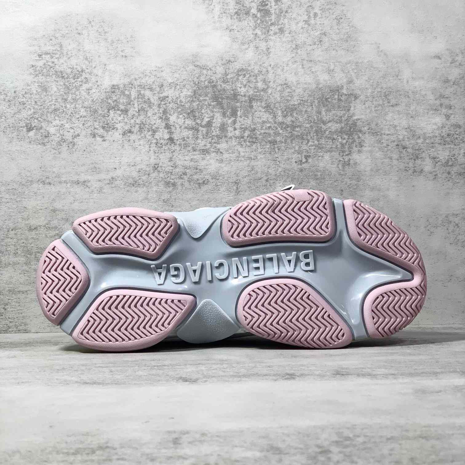 Balenciaga Triple S Sneaker In Grey, White, Light Yellow, Light Pink And Light Nlue Double Foam And Mesh - 