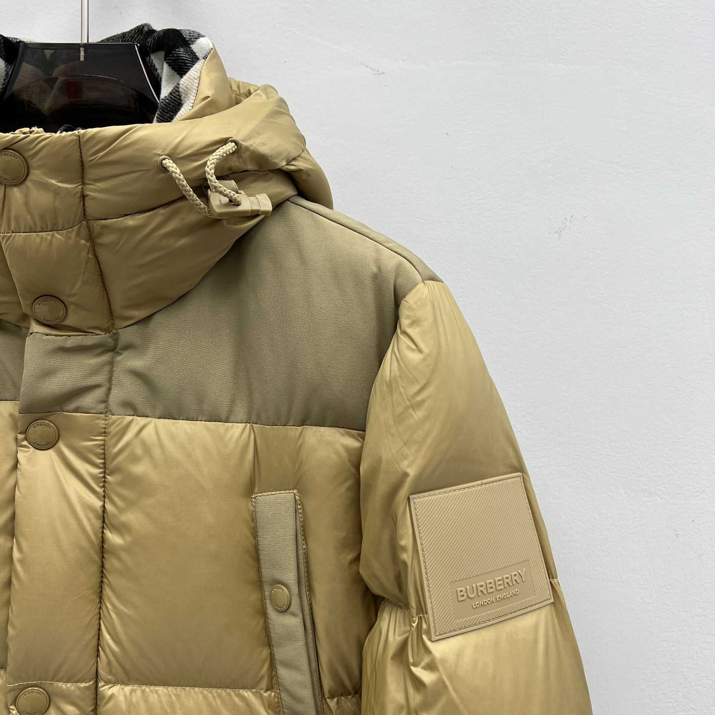 Burberry Logo Appliqué Nylon Puffer Coat - DesignerGu
