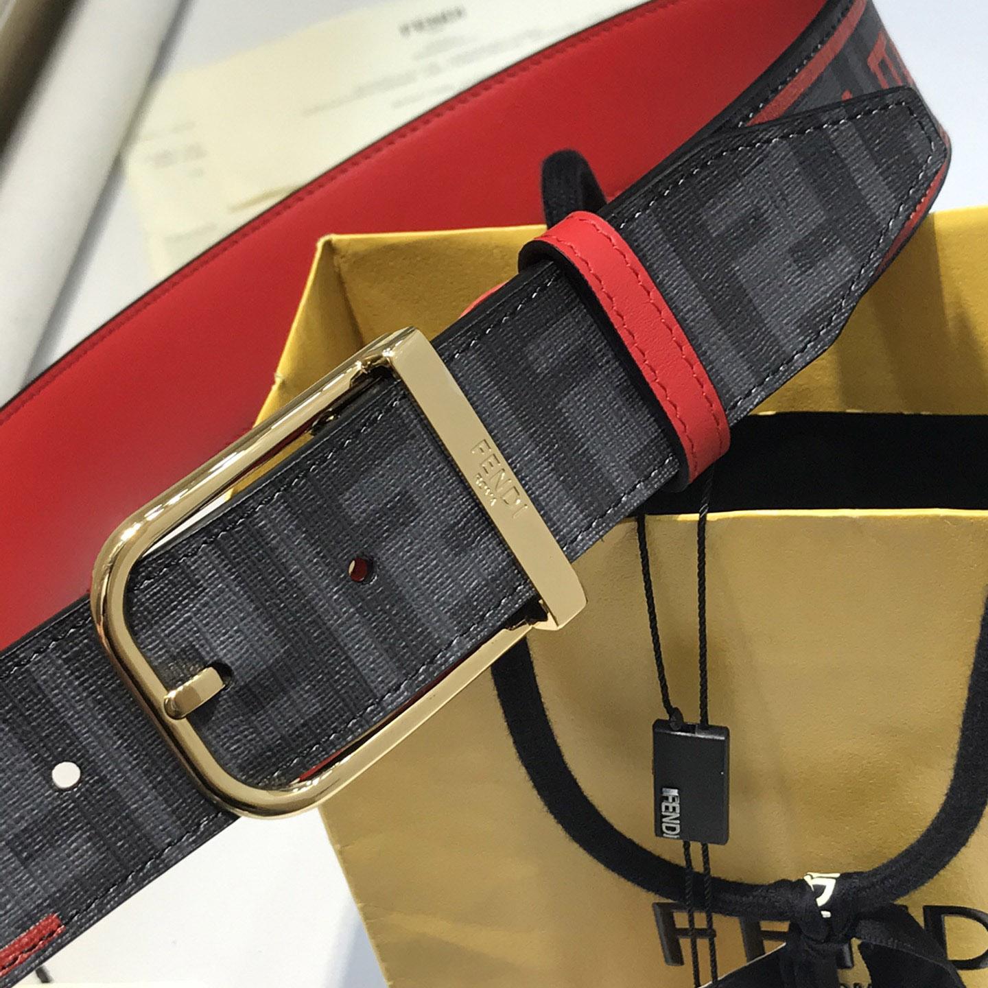 Fendi Reversible Leather Belt - 