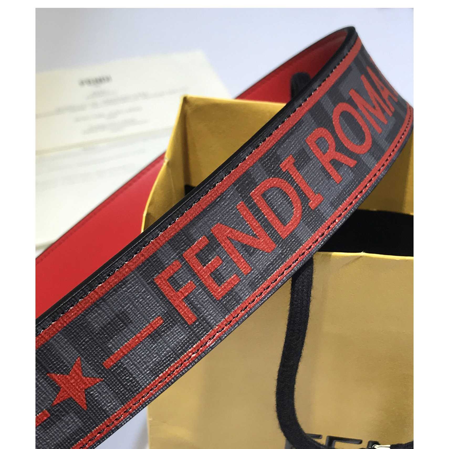 Fendi Reversible Leather Belt - 