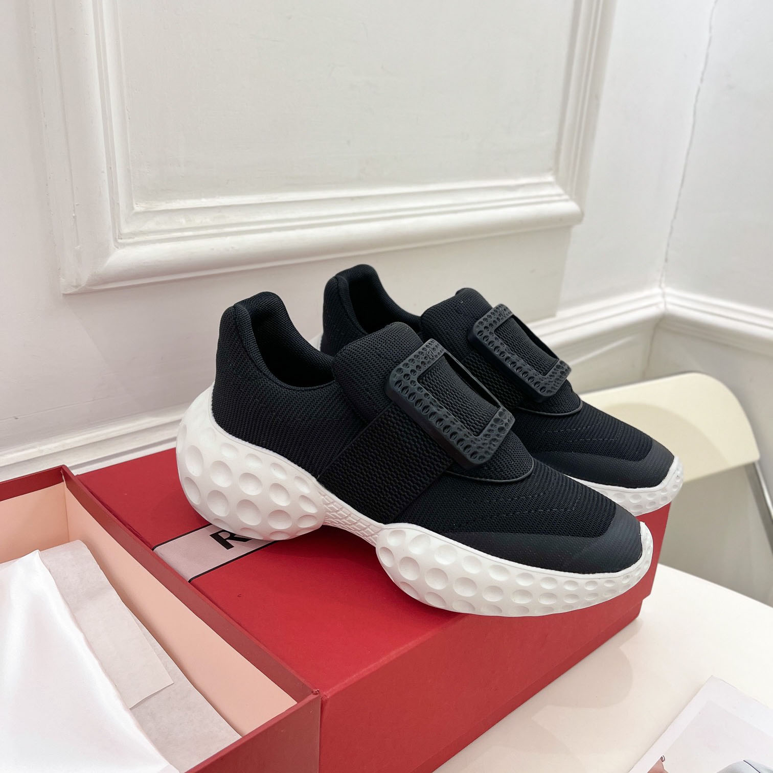 Roger Vivier Viv Run Moonlight Sneaker - DesignerGu