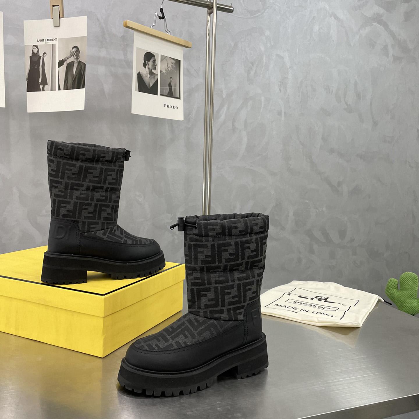 Fendi Force Black Leather Boots - DesignerGu
