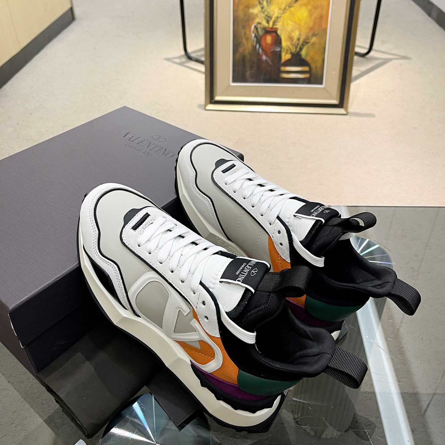 Valenti Netrunner Fabric And Suede Sneaker - 