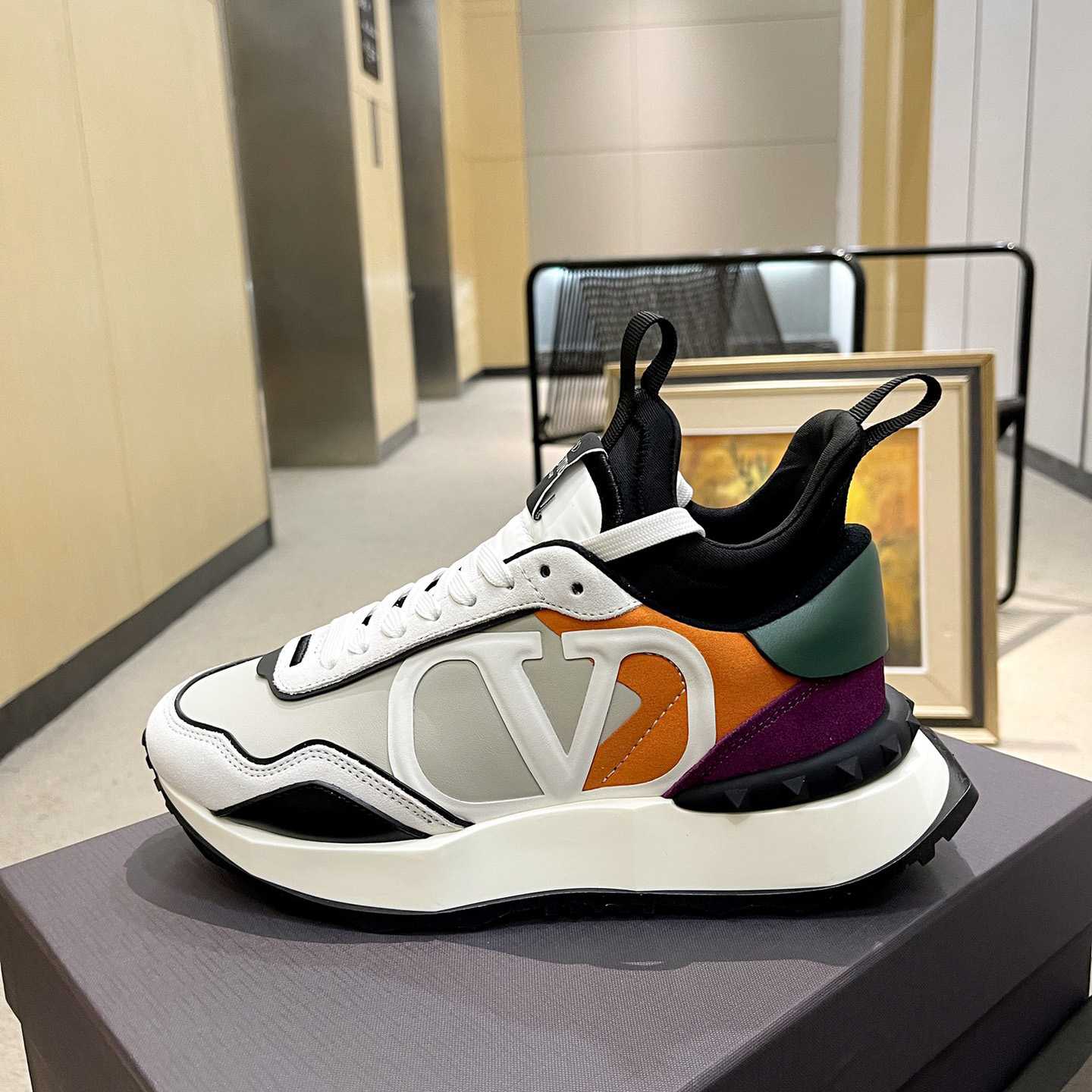 Valenti Netrunner Fabric And Suede Sneaker - 