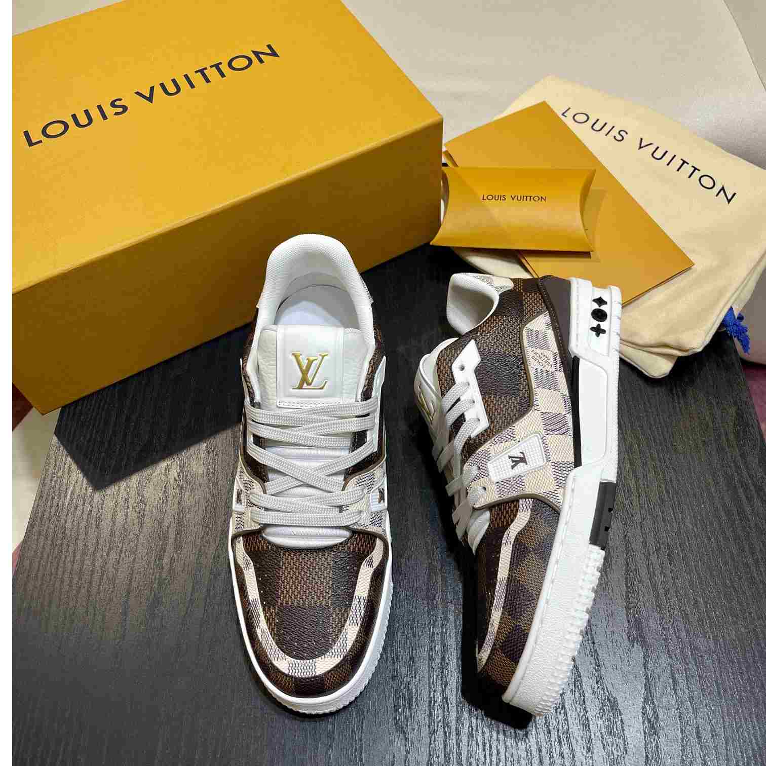 Louis Vuitton LV Trainer Sneaker    (Upon UK Size)   1AAV8Y - DesignerGu