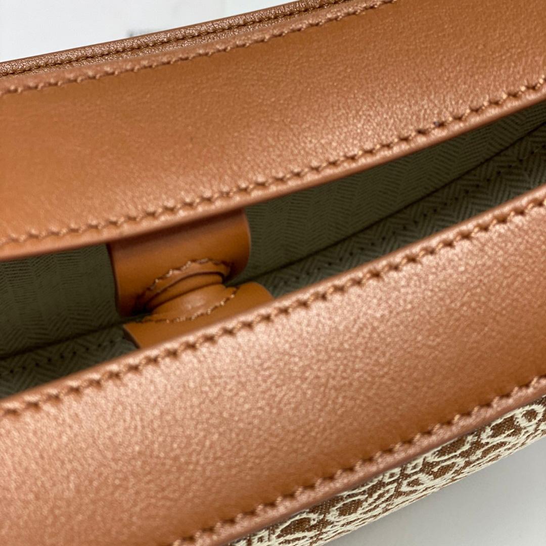 Loewe Small Loewe Luna Bag In Anagram Jacquard And Classic Calfskin(30-12-6cm) - DesignerGu