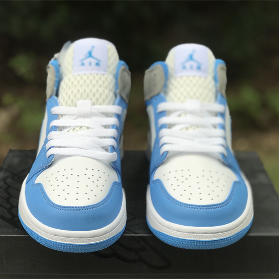 Air Jordan 1 Mid “University Blue” Sneaker    DX9276-100 - DesignerGu