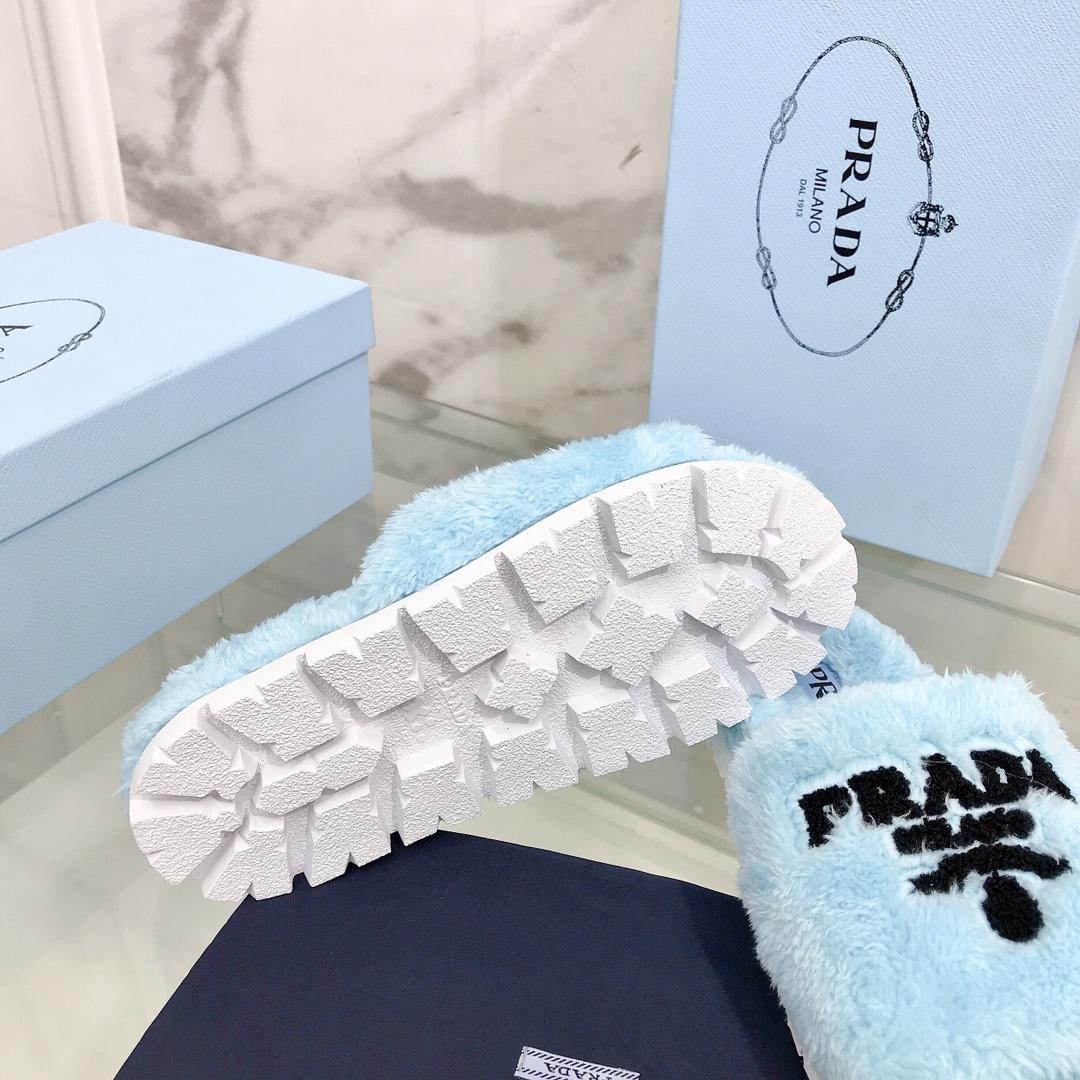 Prada Terry Cloth Slides - 