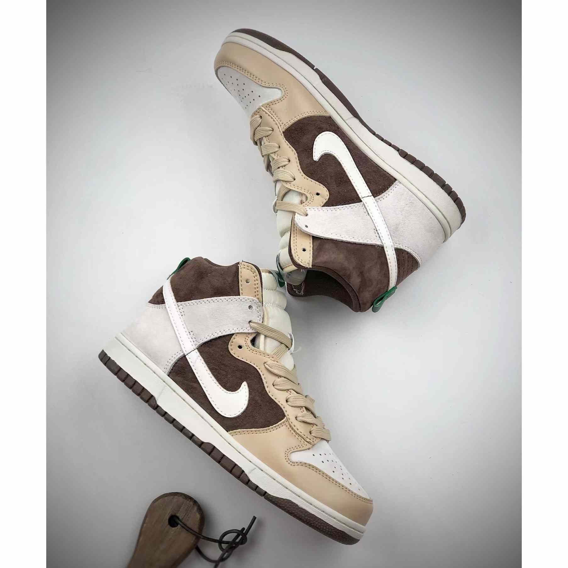 Nike Dunk High "Light Chocolate"Sneakers       DH5348-100 - DesignerGu