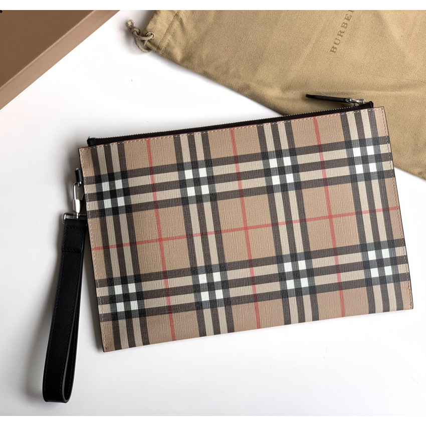 Burberry Vintage Check Canvas Zip Pouch(30cm*19.5cm) - DesignerGu