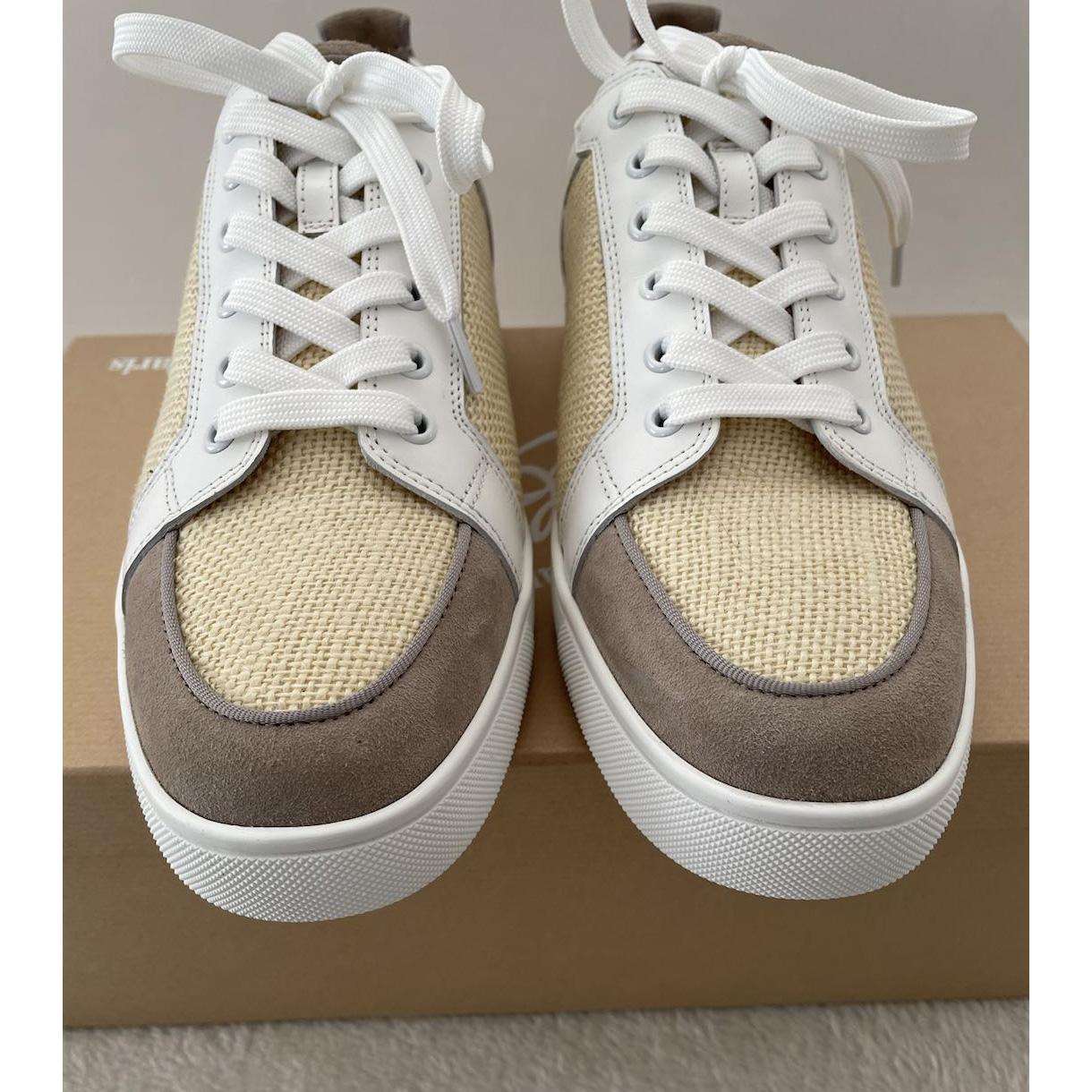 Christian Louboutin Rantulow Red Sole Leather Low-Top Sneakers  - 