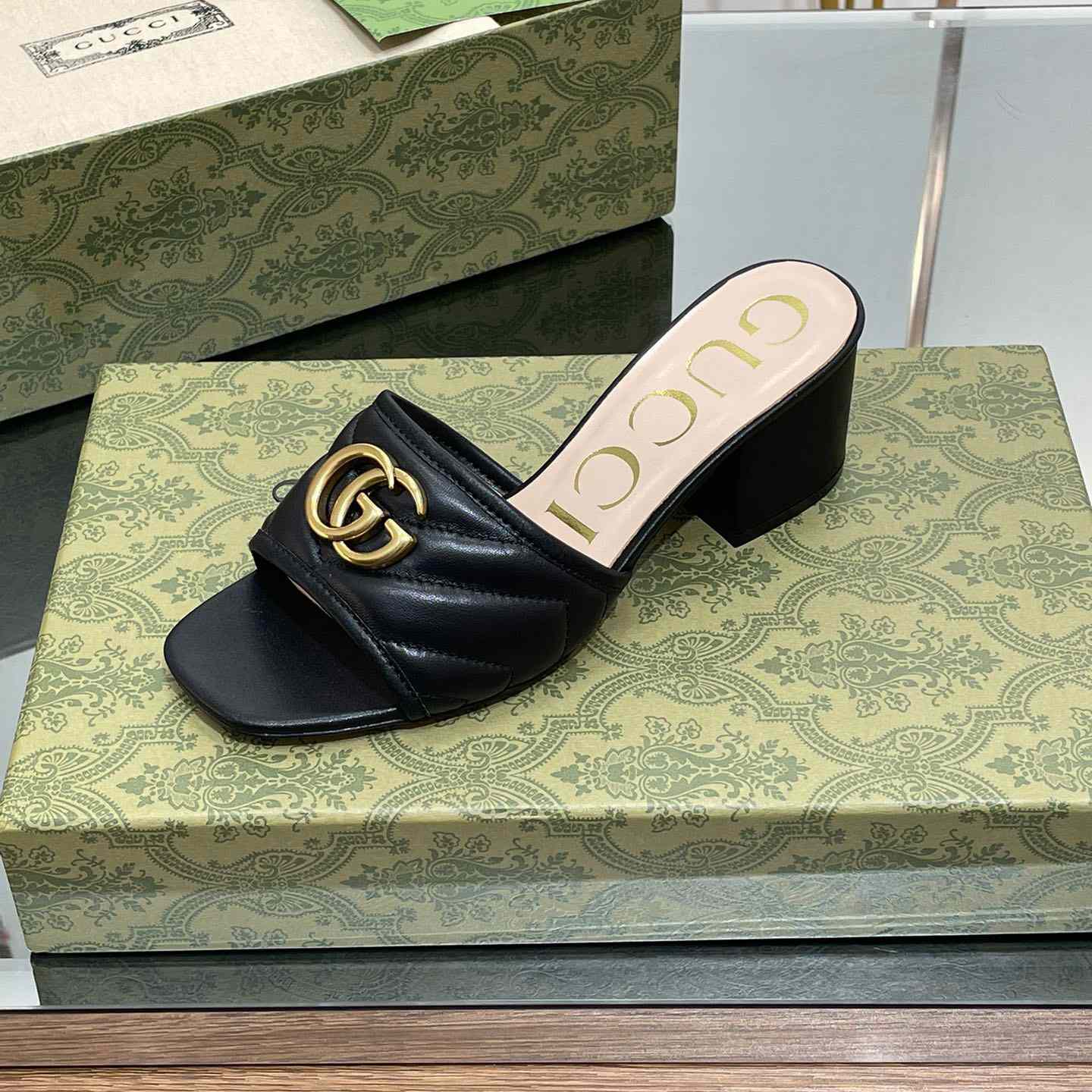 Gucci Women's Double G Slide Sandal - DesignerGu