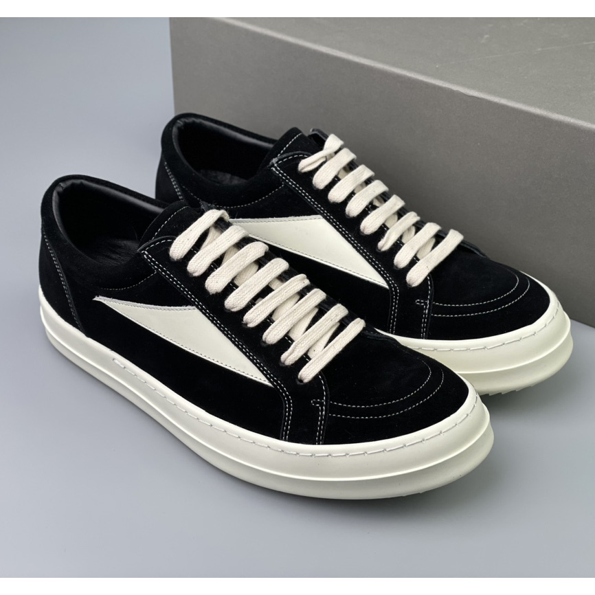 Rick Owens Vintage Suede Low-Top Sneakers - DesignerGu