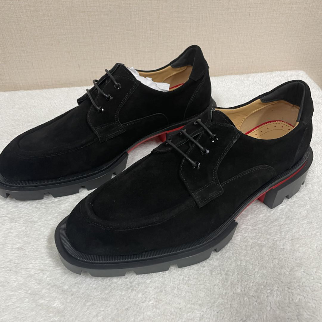 Christian Louboutin Our Georges L Loafers - Leather - Black - DesignerGu