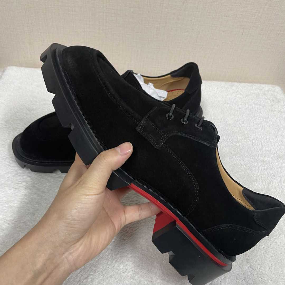 Christian Louboutin Our Georges L Loafers - Leather - Black - DesignerGu