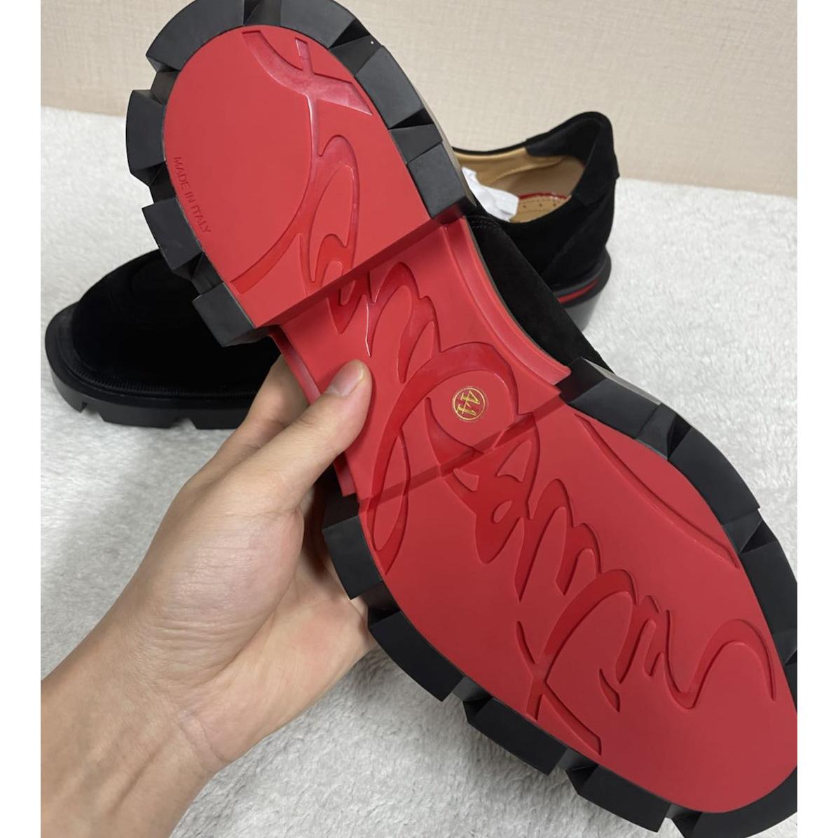 Christian Louboutin Our Georges L Loafers - Leather - Black - DesignerGu