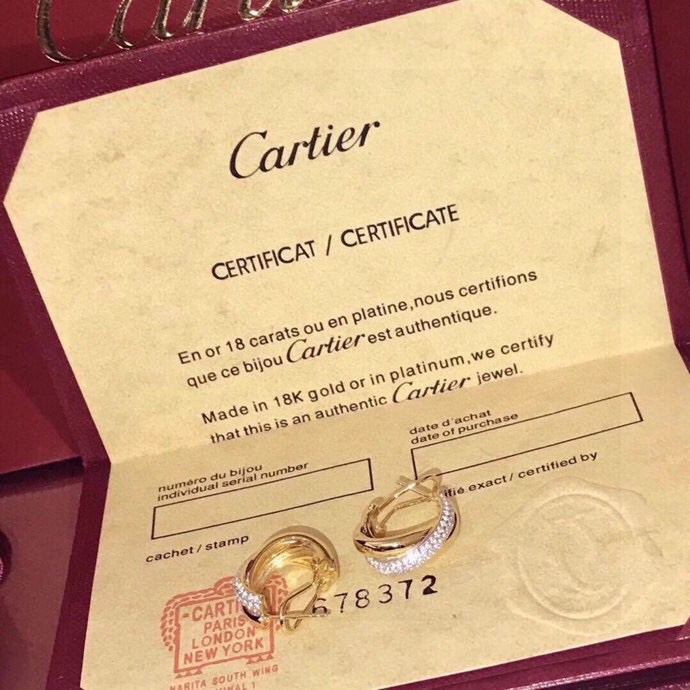 Cartier Trinity Earrings - DesignerGu
