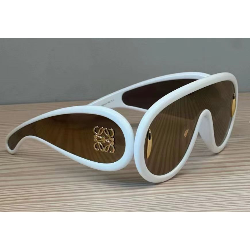 Loewe Mirror Acetate Shield Sunglasses - DesignerGu
