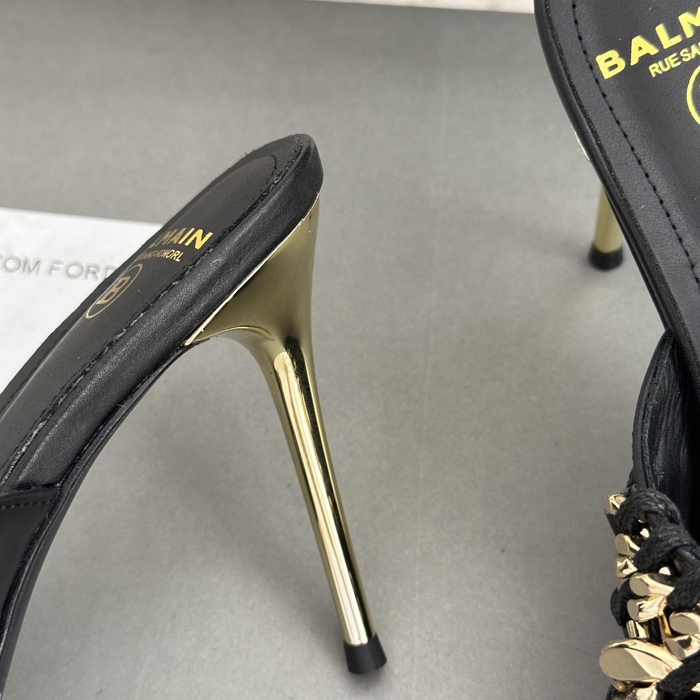 Balmain Chain-link Detail 110mm Pumps - 