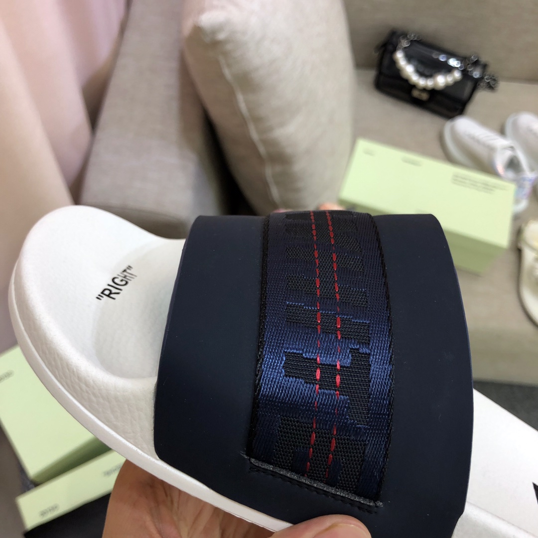 Off White Slides - 