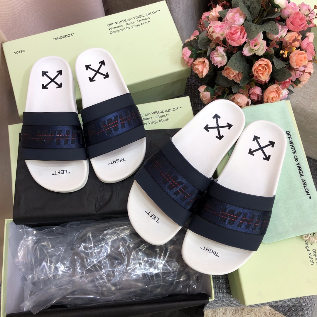 Off White Slides - 