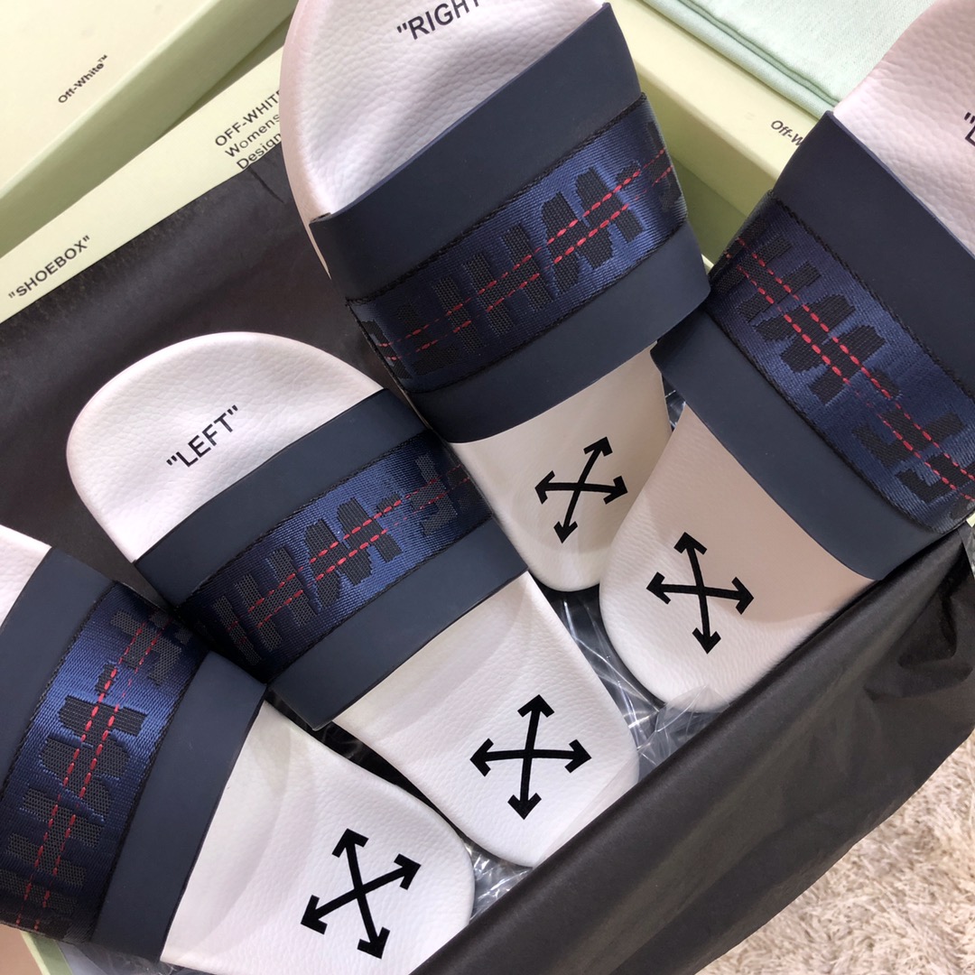 Off White Slides - 