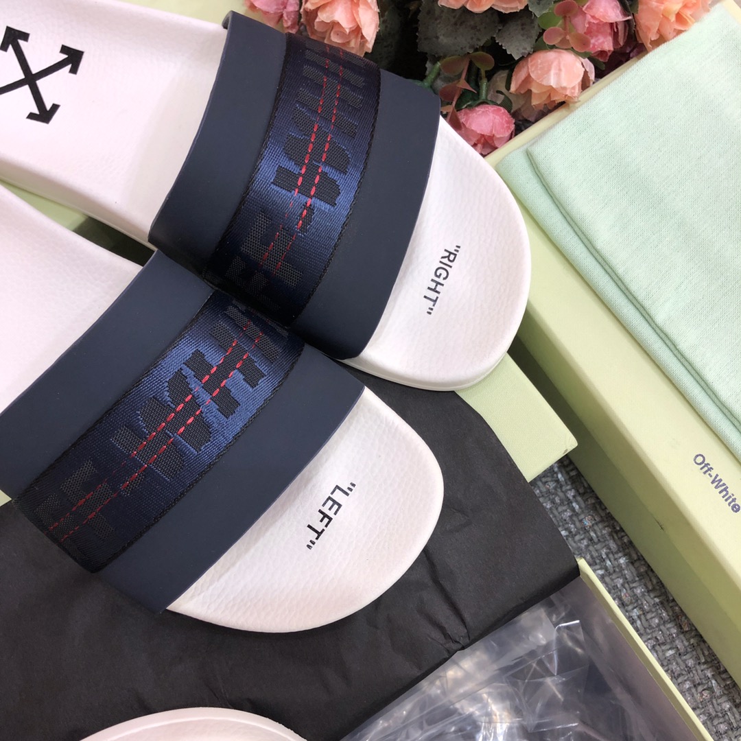 Off White Slides - 