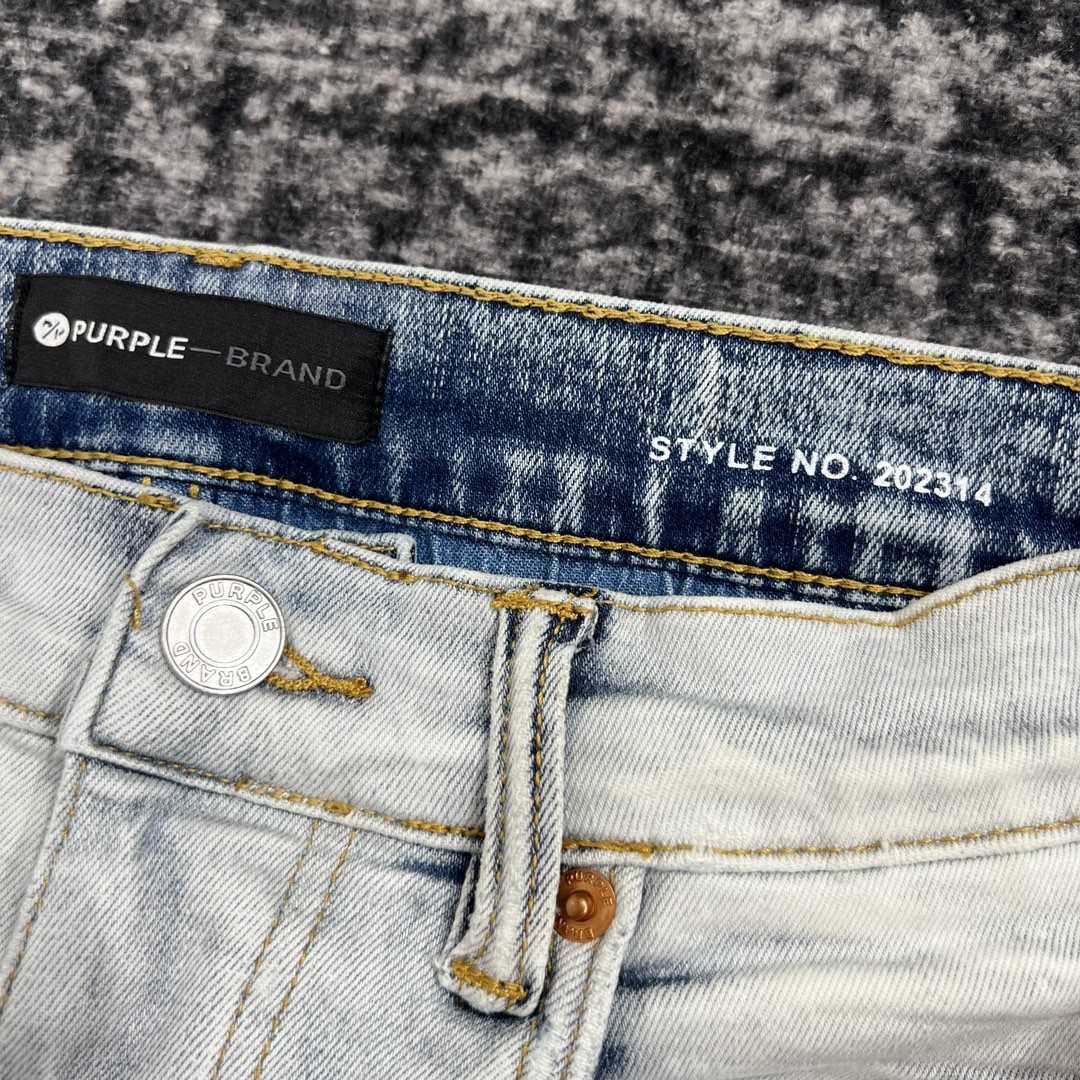 Purple-Brand Slim-Fit Jeans   202314 - DesignerGu