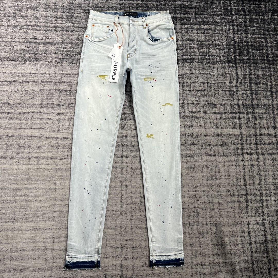 Purple-Brand Slim-Fit Jeans   202314 - DesignerGu