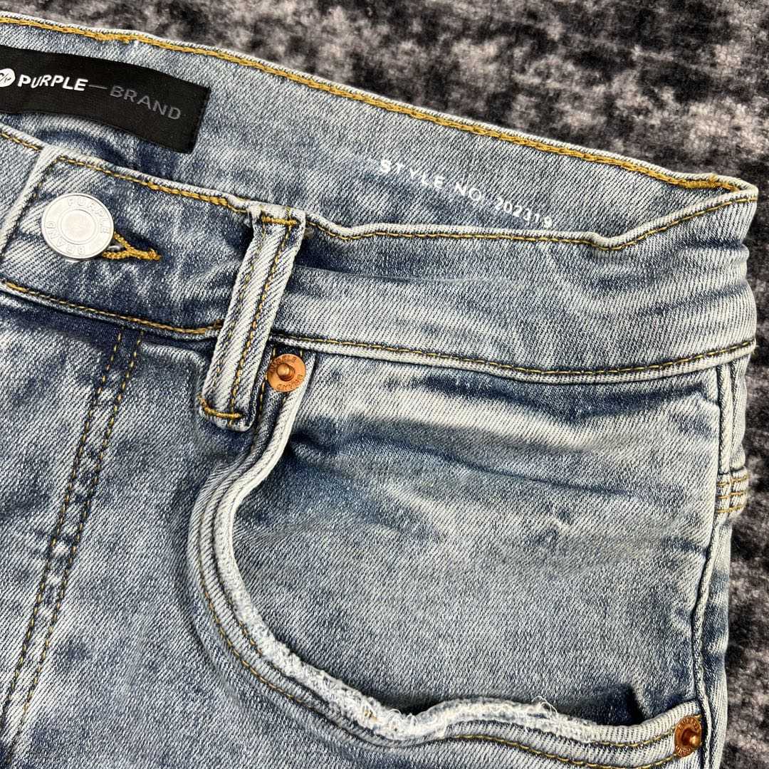 Purple-Brand Slim-Fit Jeans   202319 - DesignerGu