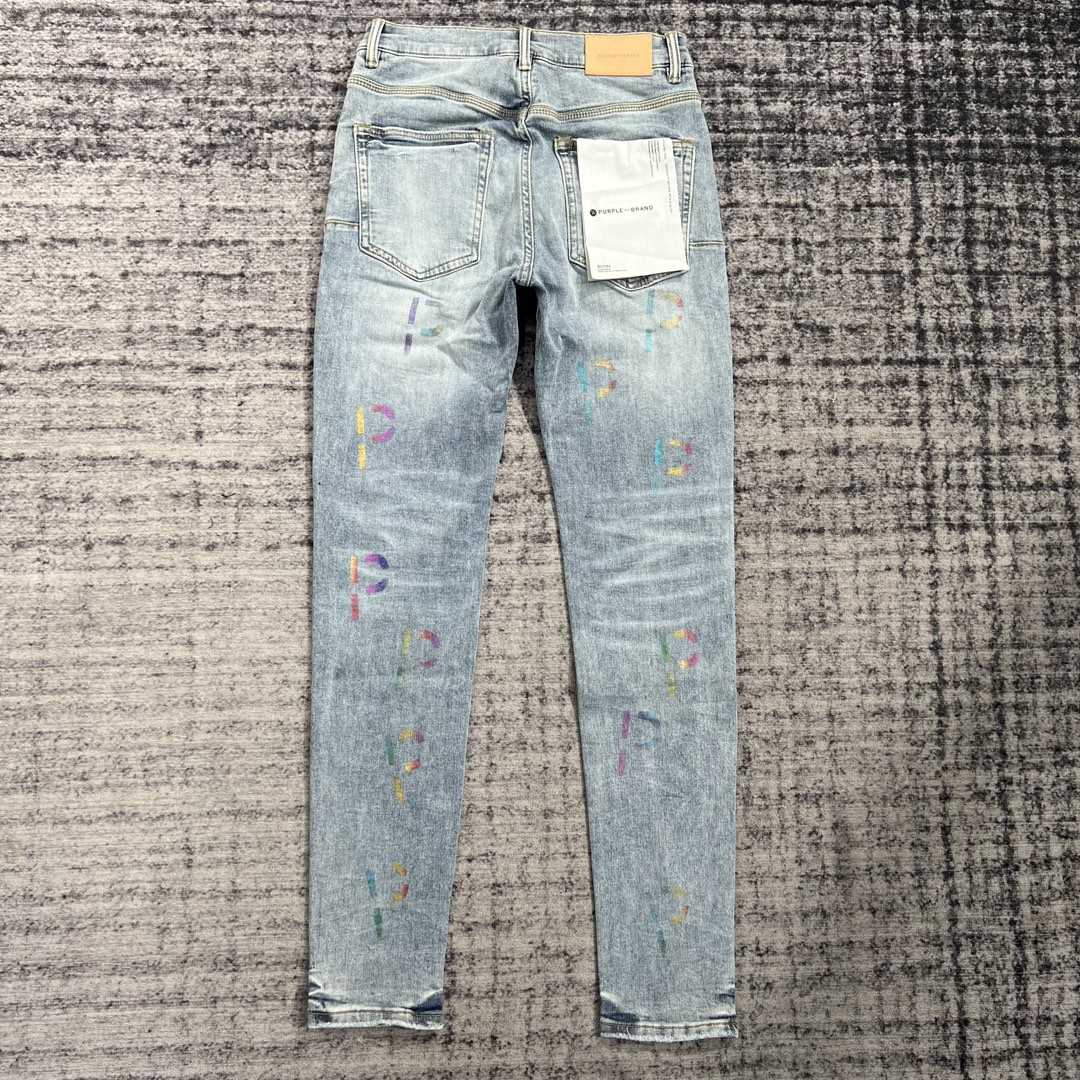 Purple-Brand Slim-Fit Jeans   202319 - DesignerGu