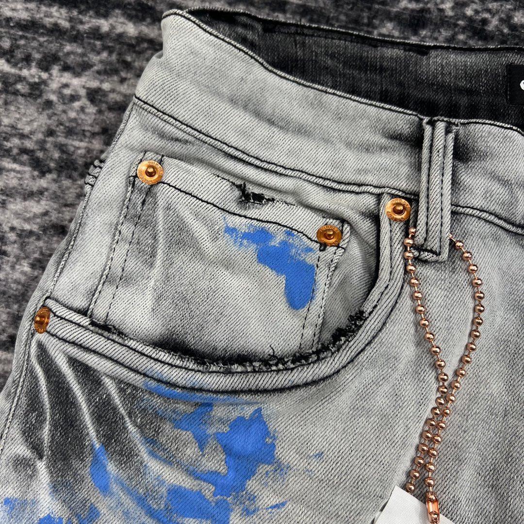 Purple-Brand Slim-Fit Jeans   202347 - DesignerGu