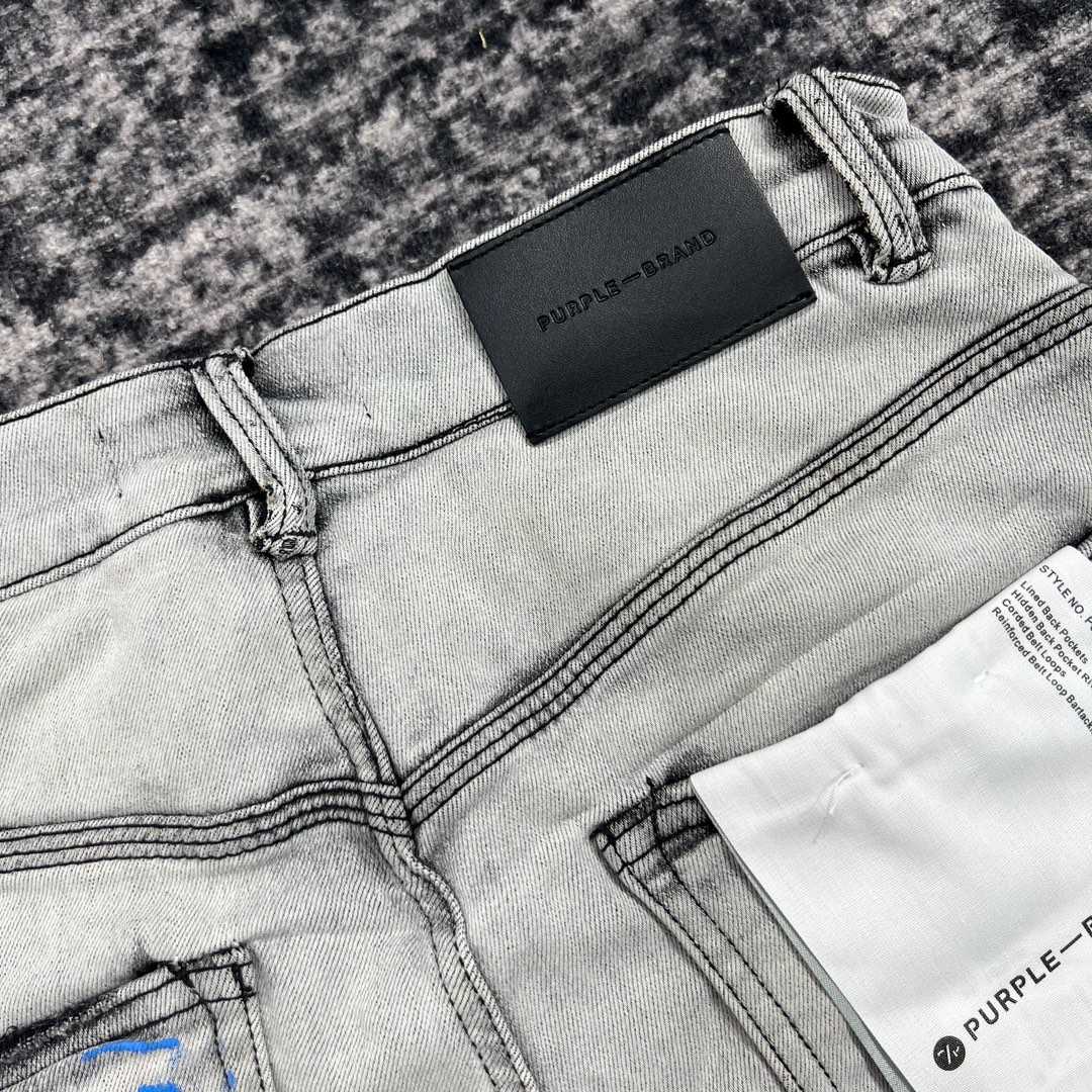 Purple-Brand Slim-Fit Jeans   202347 - DesignerGu