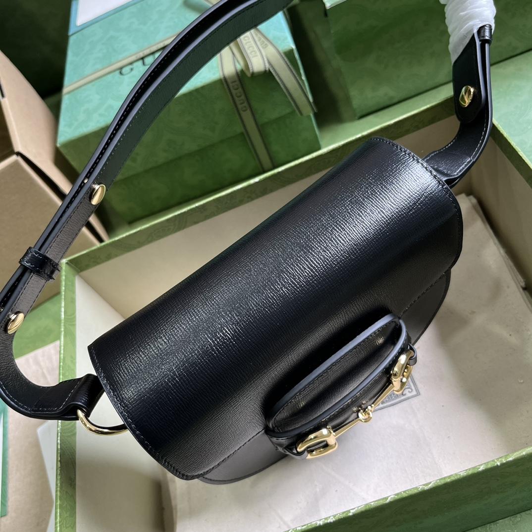 Gucci Horsebit 1955 Mini Rounded Bag (20x 13x 6cm) - DesignerGu