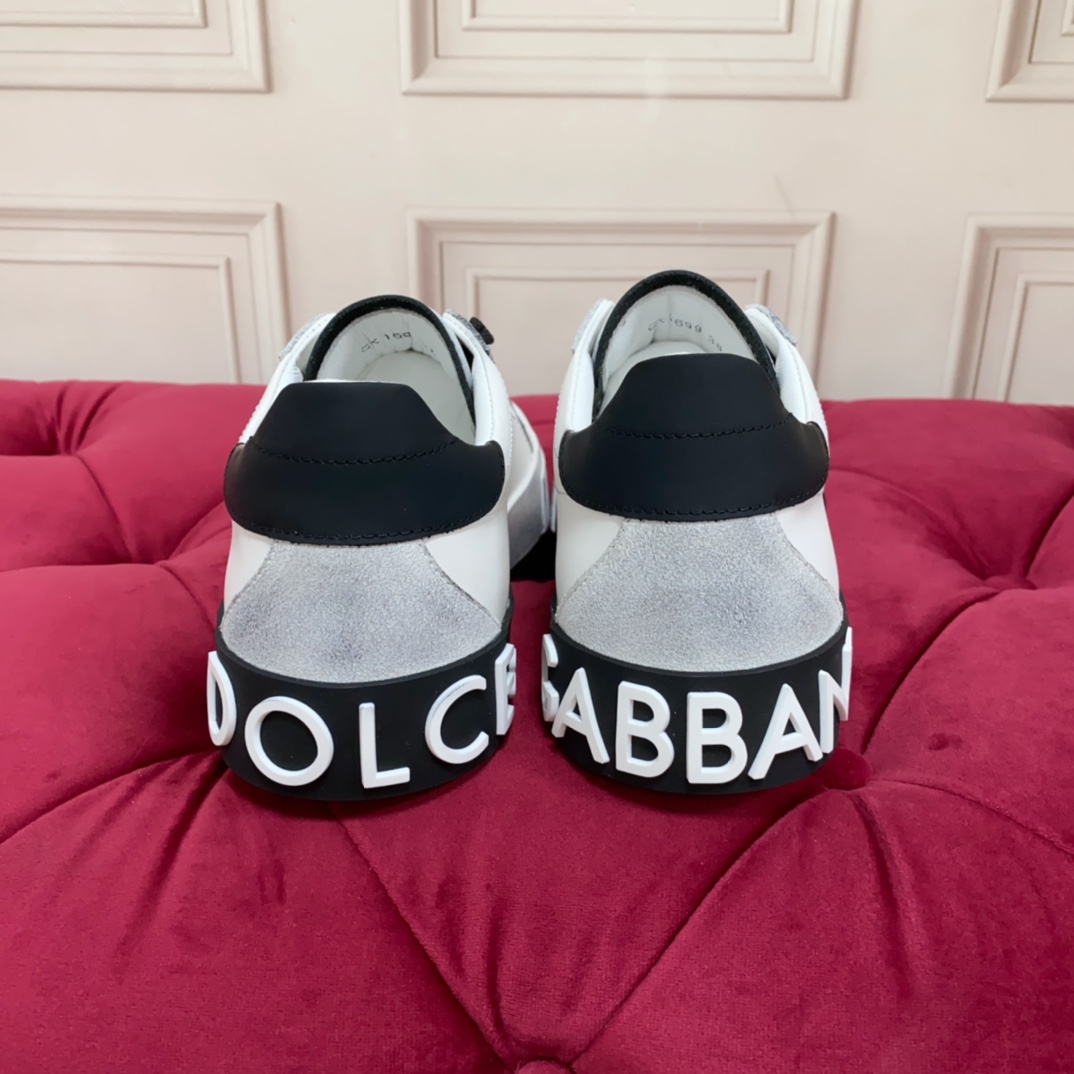 Dolce & Gabbana Portofino Vintage Calfskin Sneakers - 