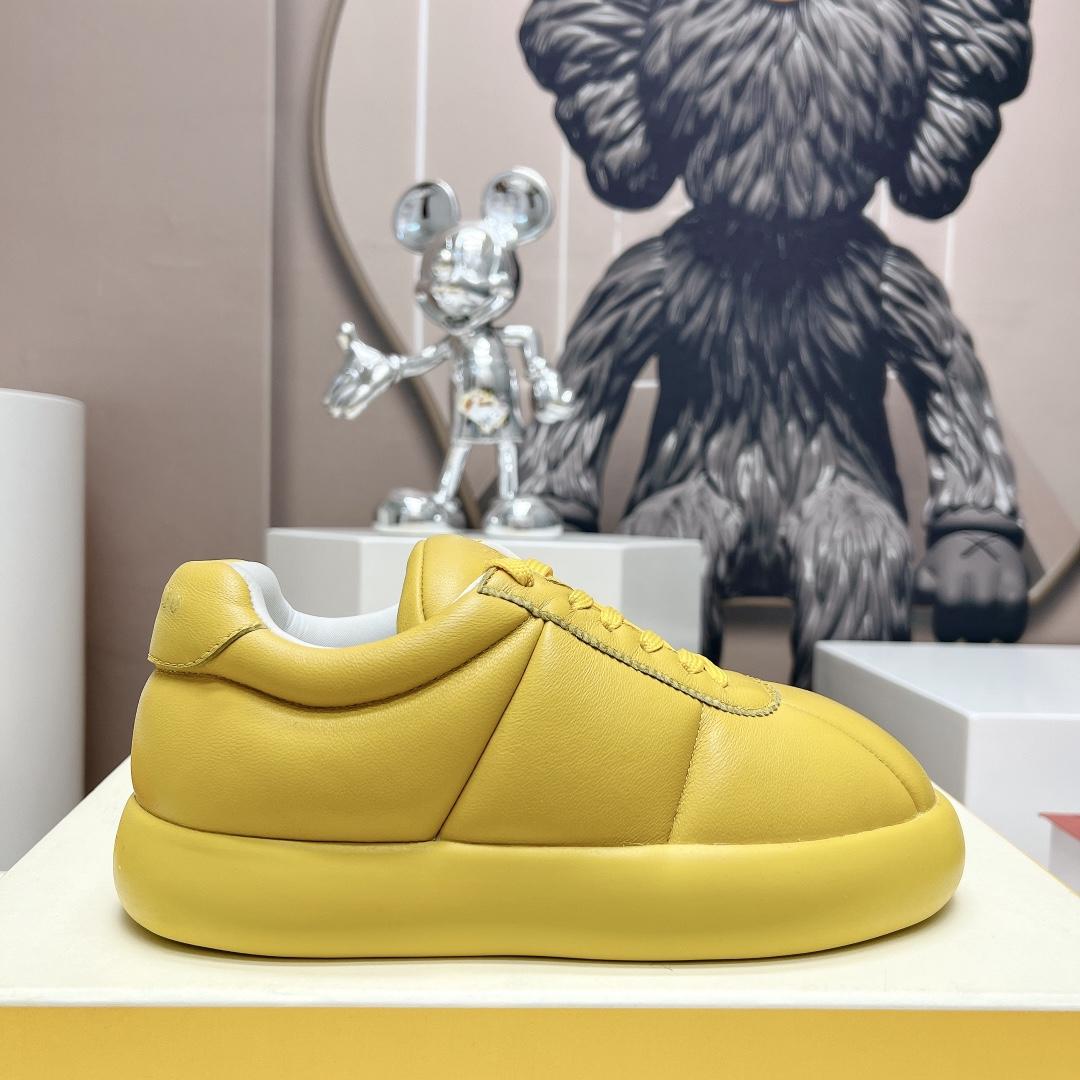 Marni Yellow Leather Bigfoot 2.0 Sneaker - DesignerGu