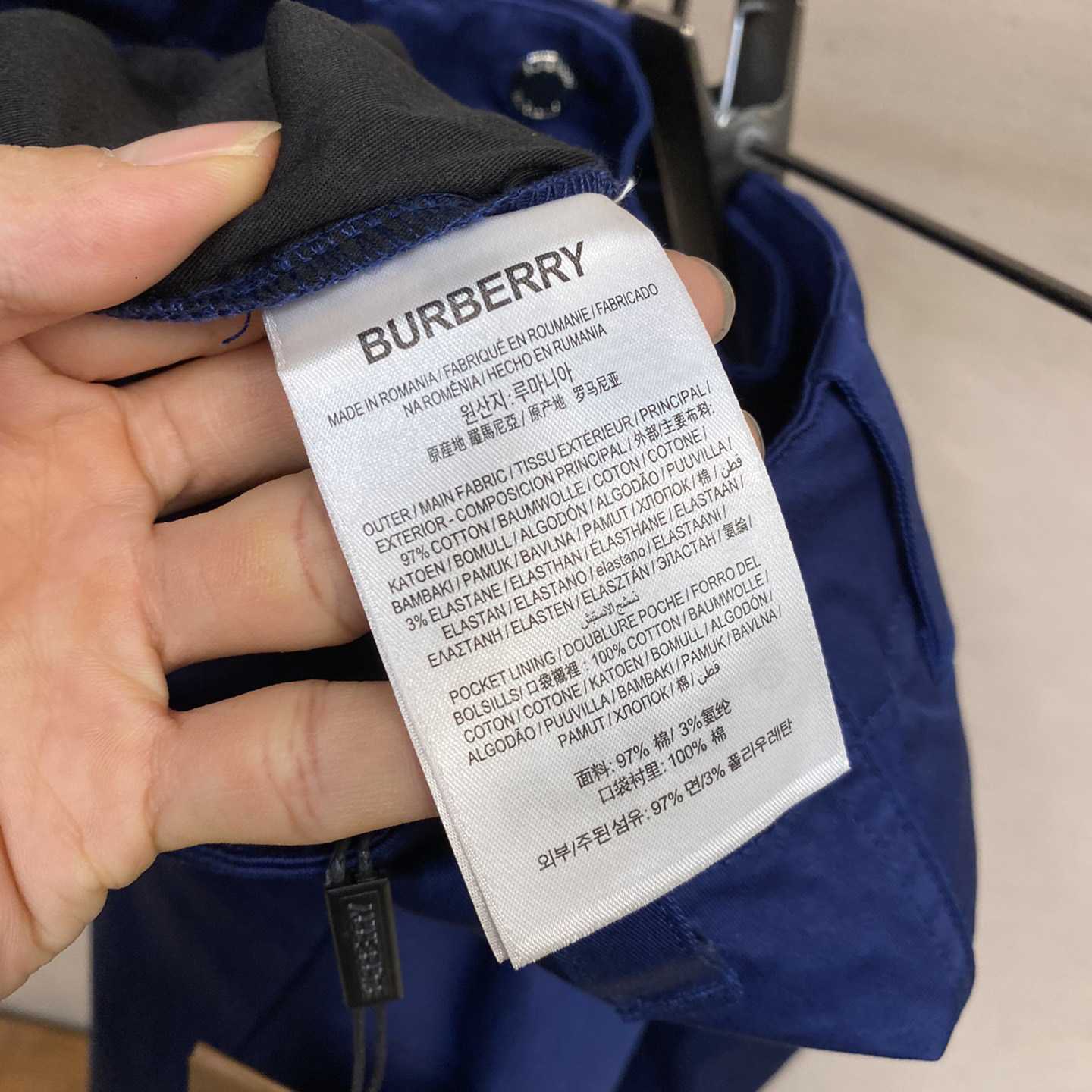 Burberry Stretch Cotton Cargo Trousers - DesignerGu